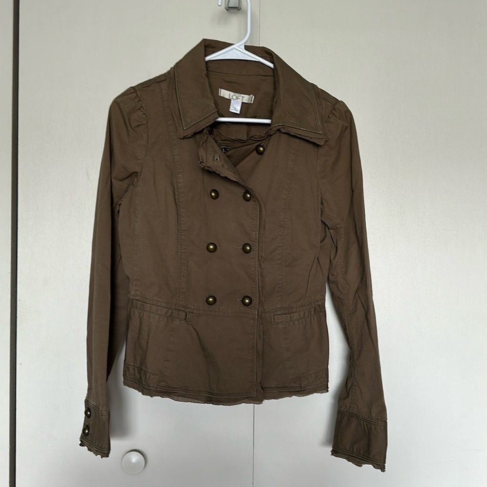 Loft fitted lightweight military style fashion jacket